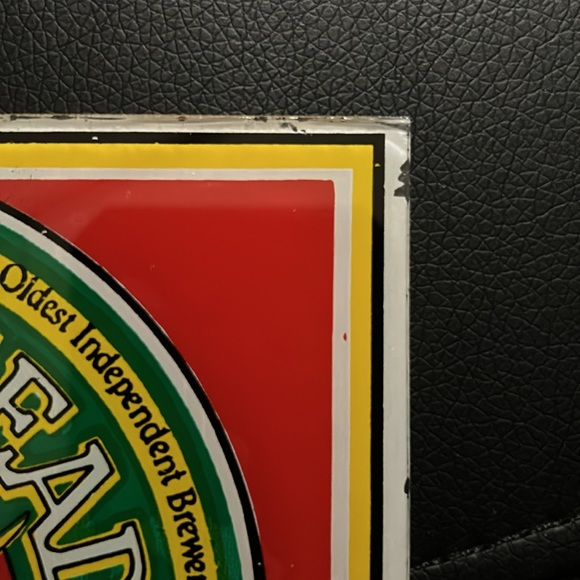 Vintage Moosehead Canadian Lager Beer Glass Carnival Sign 6” - Picture 5 of 9